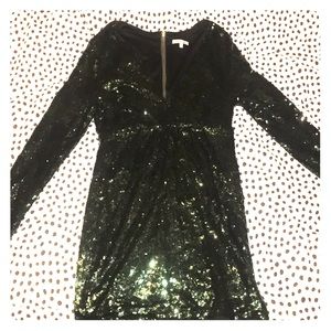 Charlotte Russe size large emerald sequin dress